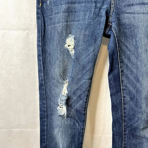 Aeropostale Bayla‎ Mid Wash Destructed Skinny Jean Size 8R - Picture 5 of 8
